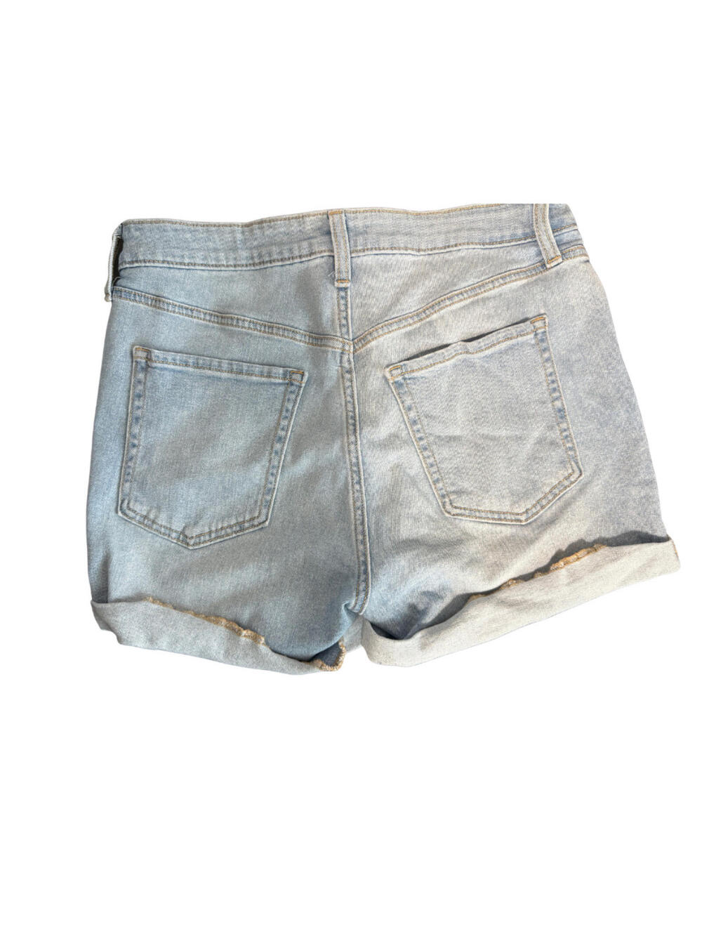 Old Navy Women’s Denim Shorts – Size 6 – Blue Rolled Cuff - Picture 2 of 2